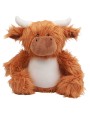 Accessoires personnalisable MUMBLES Peluche zippée vache