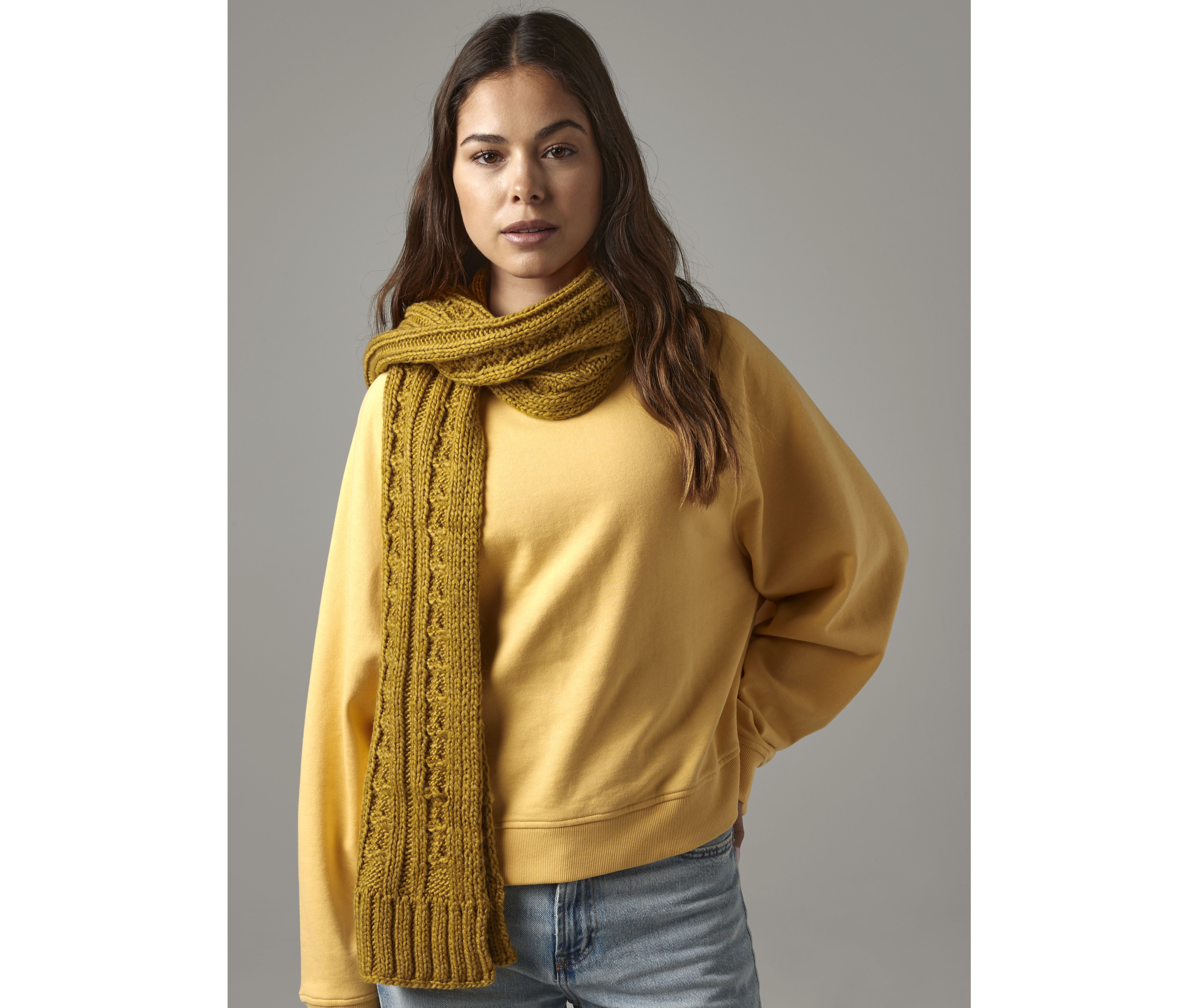Écharpes personnalisable BEECHFIELD CABLE KNIT MELANGE SCARF