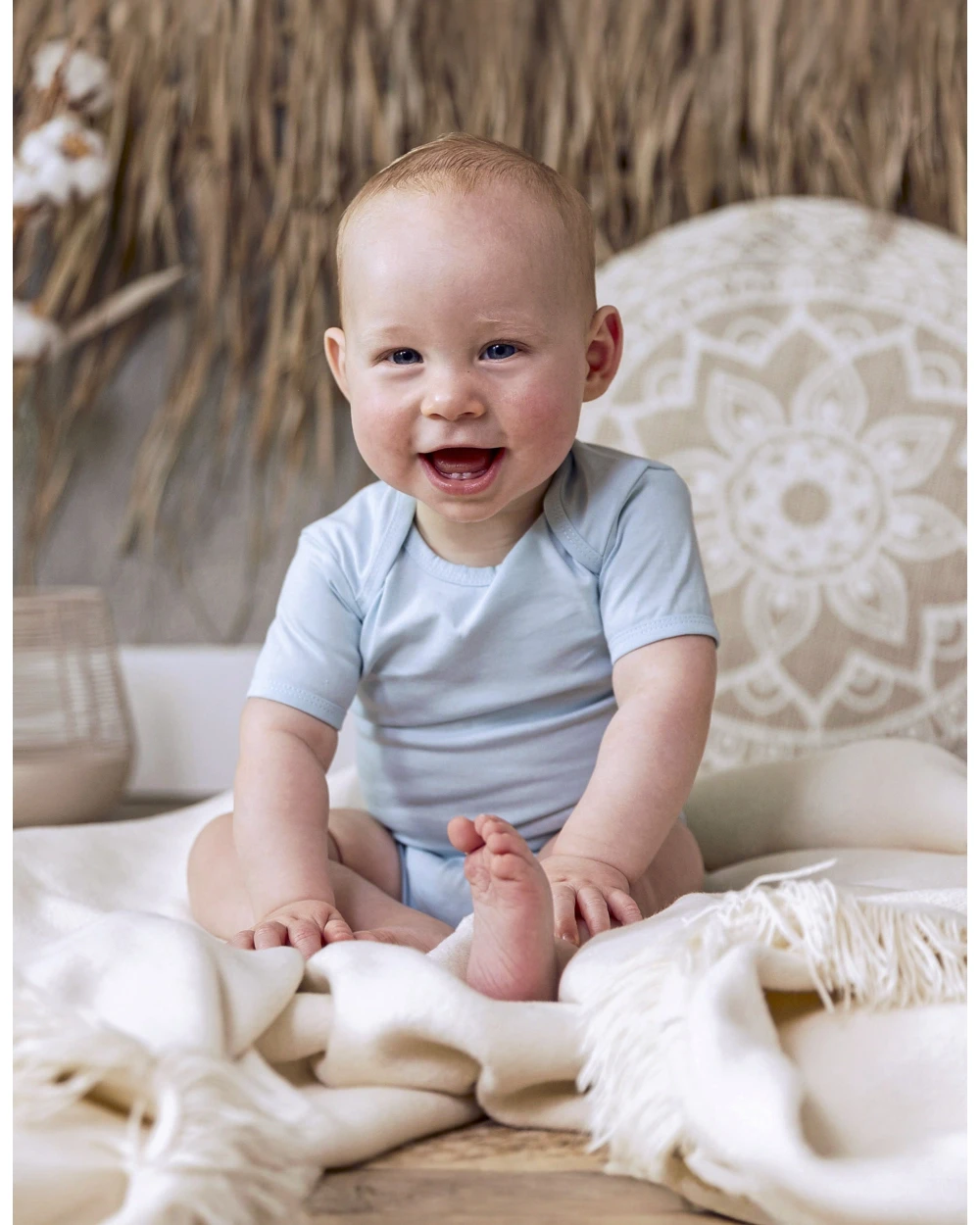 Baby artikelen LINK KIDS WEAR Organic Baby Bodysuit Short Sleeve Rebel 01 voor bedrukking &amp; borduring