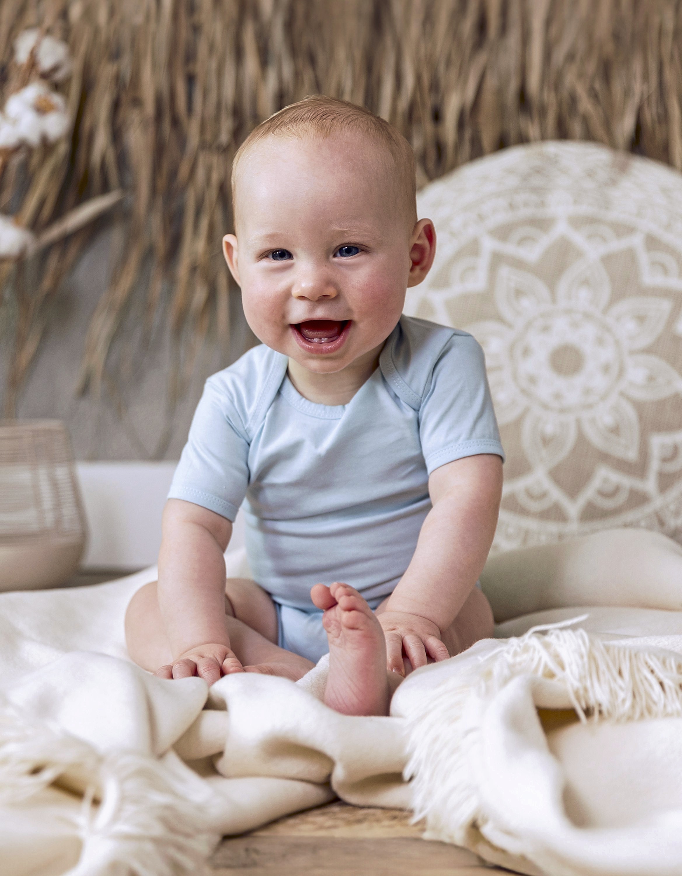 Articles bébés personnalisable LINK KIDS WEAR Organic Baby Bodysuit Short Sleeve Rebel 01