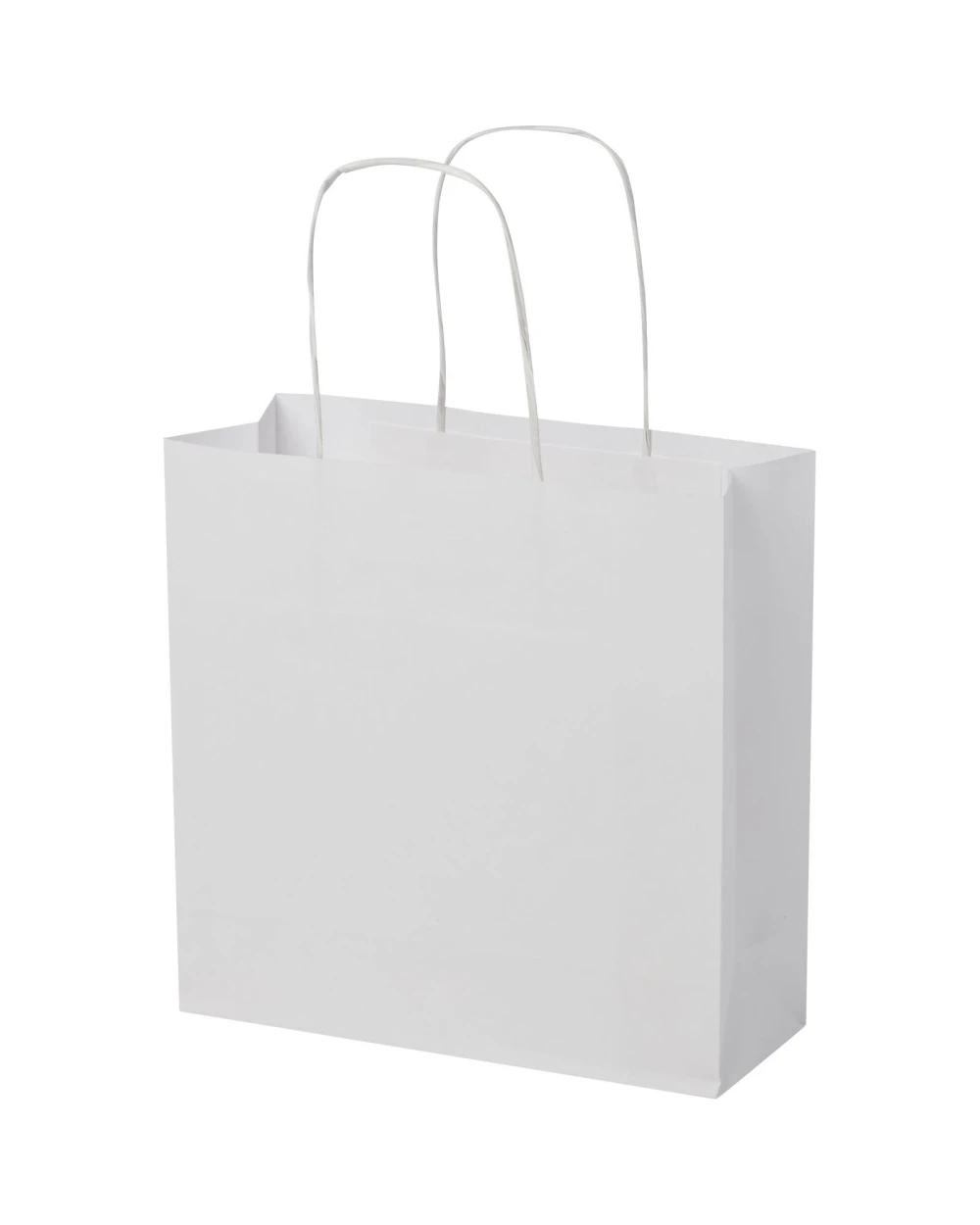 4DO Kraftpapiertasche 120 /m² mit gedrehten Griffen – 24 × 9 × 24 cm Taschen personalisierbar