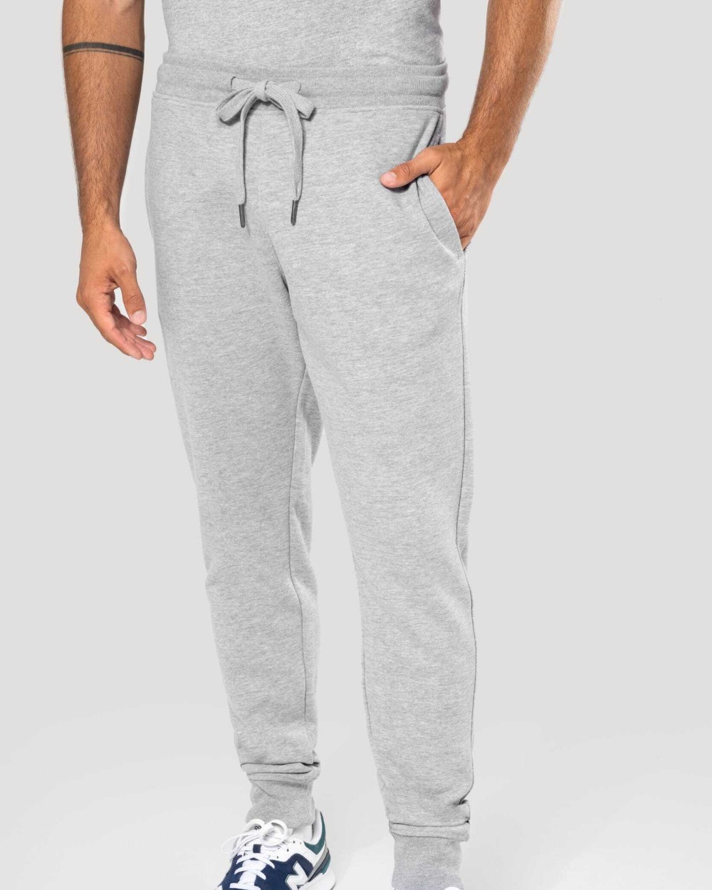KARIBAN Umweltfreundliche Herrenhose aus ungebürstetem Molton Hosen personalisierbar