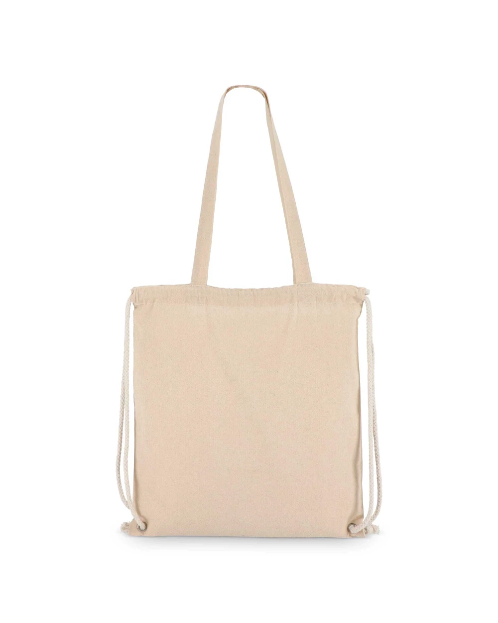 Tote bags personnalisable 4DO Sac fourre-tout à cordon en coton OEKO-TEX® 38 x 42cm 140g/m².