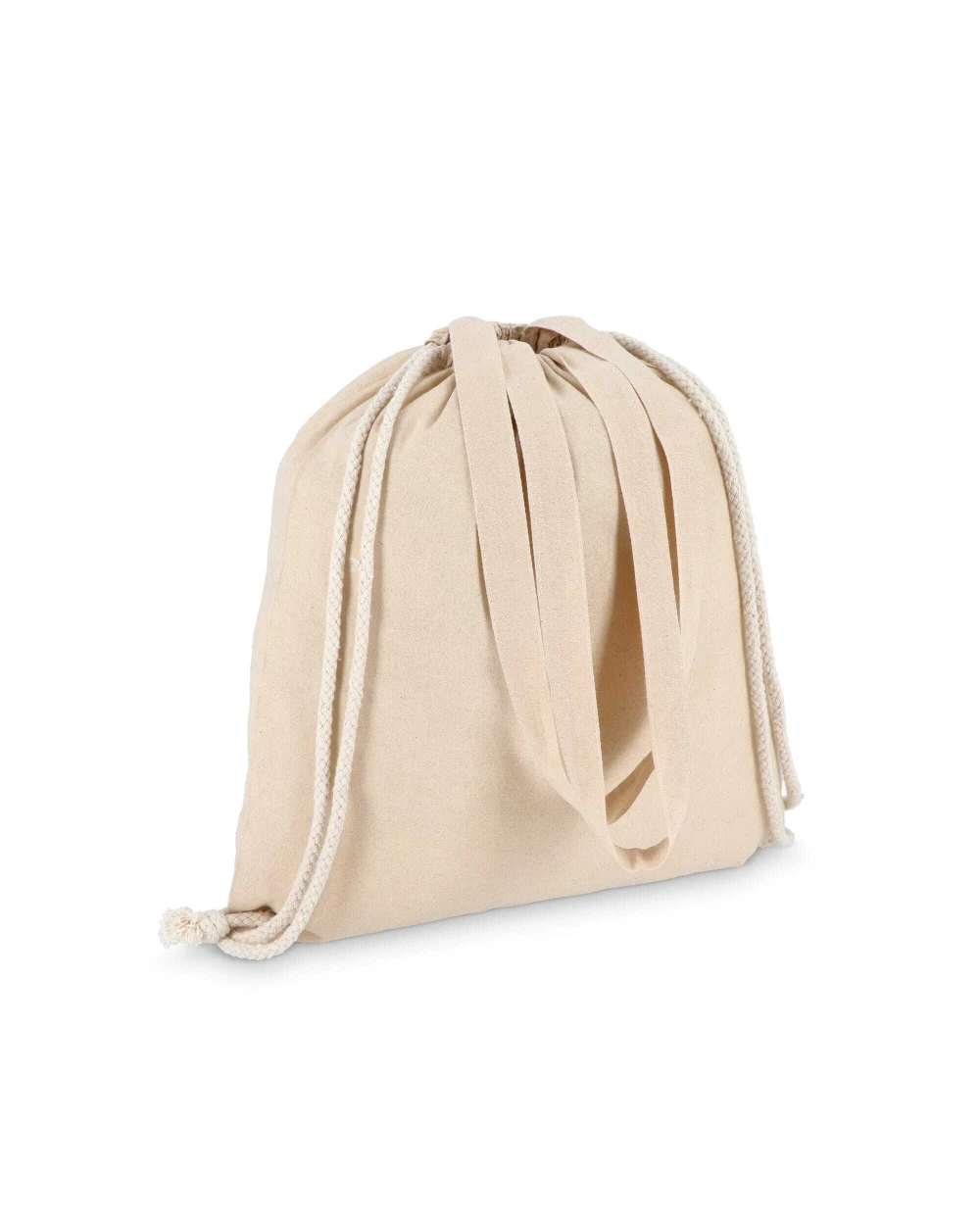 Tote bags personnalisable 4DO Sac fourre-tout à cordon en coton OEKO-TEX® 38 x 42cm 140g/m².