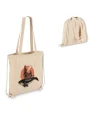Tote bags 4DO Katoen Rugzak tote OEKO-TEX® 38 x 42cm 140g/m² voor bedrukking &amp; borduring