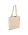 Tote bags personnalisable 4DO Sac fourre-tout à cordon en coton OEKO-TEX® 38 x 42cm 140g/m².