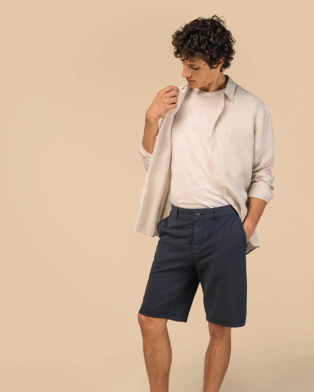 SPASSO Umweltfreundliche ausgewaschene Bermuda aus French Terry für Herren Bermudas & Shorts personalisierbar
