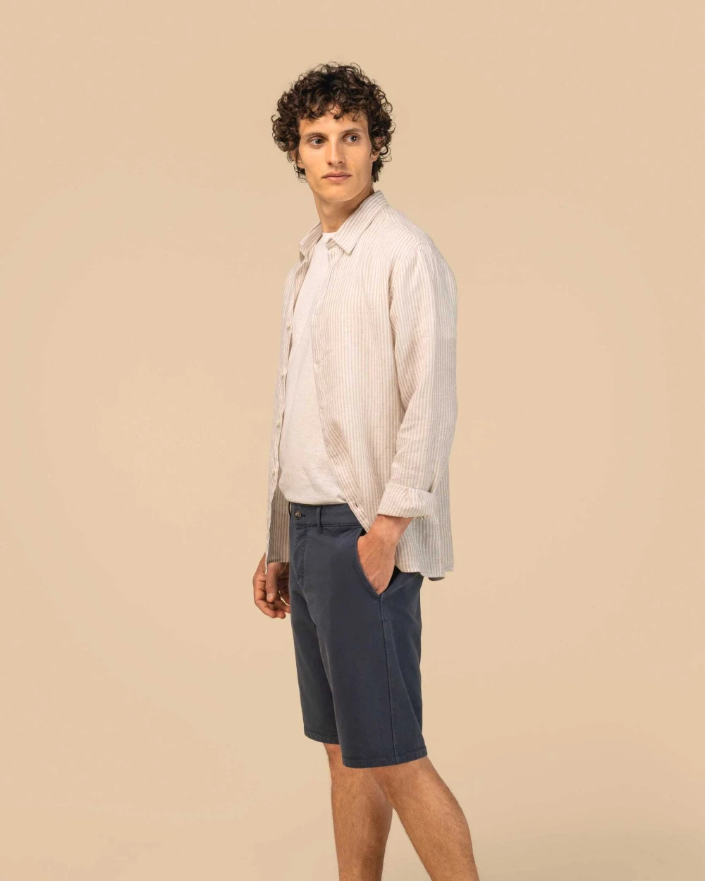 Bermudas & Shorts personnalisable SPASSO Bermuda écoresponsable délavé en French Terry homme