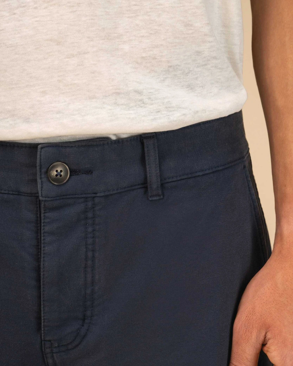 Bermuda's & Shorts SPASSO Duurzame French Terry herenbermuda met verwassen look voor bedrukking &amp; borduring