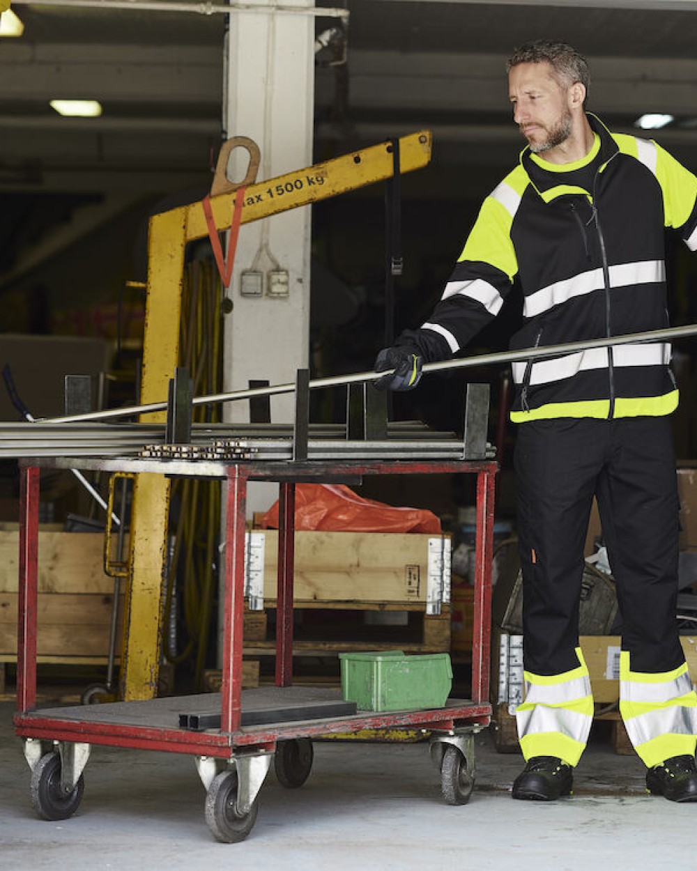 Softshells JOBMAN 5127 Hi-Vis Softshell Light Jacket voor bedrukking &amp; borduring