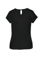 KARIBAN Blouse crêpe manches courtes femme /api/colors/b9fdad4a-5e94-45cb-8c03-c08b349b28c3 personnalisable