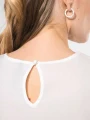 T-Shirts à personnaliser KARIBAN Blouse crêpe manches courtes femme 