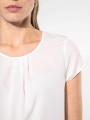T-Shirts à personnaliser KARIBAN Blouse crêpe manches courtes femme 