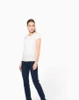 T-Shirts personnalisable KARIBAN Blouse crêpe manches courtes femme