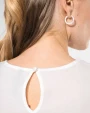T-Shirts personnalisable KARIBAN Blouse crêpe manches courtes femme