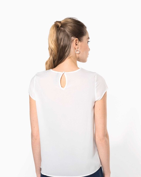 T-Shirts personnalisable Kariban Blouse crêpe manches courtes femme