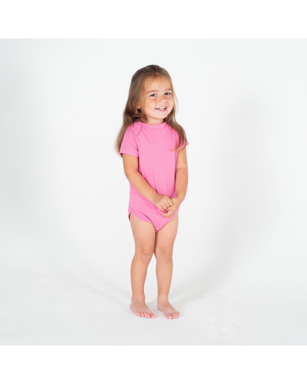 Baby artikelen LARKWOOD Body met korte mouwen van biologisch katoen voor bedrukking &amp; borduring