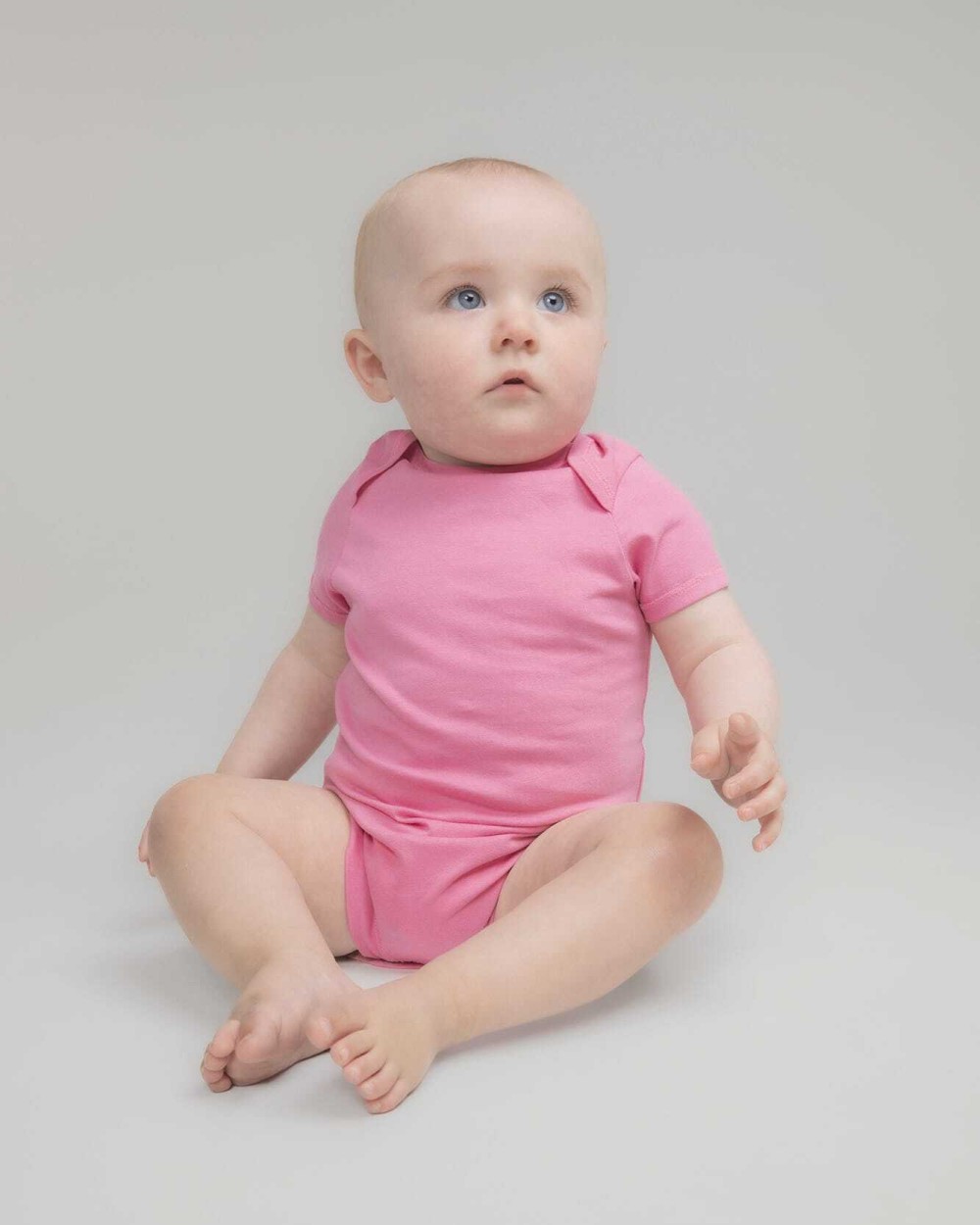 Baby artikelen LARKWOOD Body met korte mouwen van biologisch katoen voor bedrukking &amp; borduring