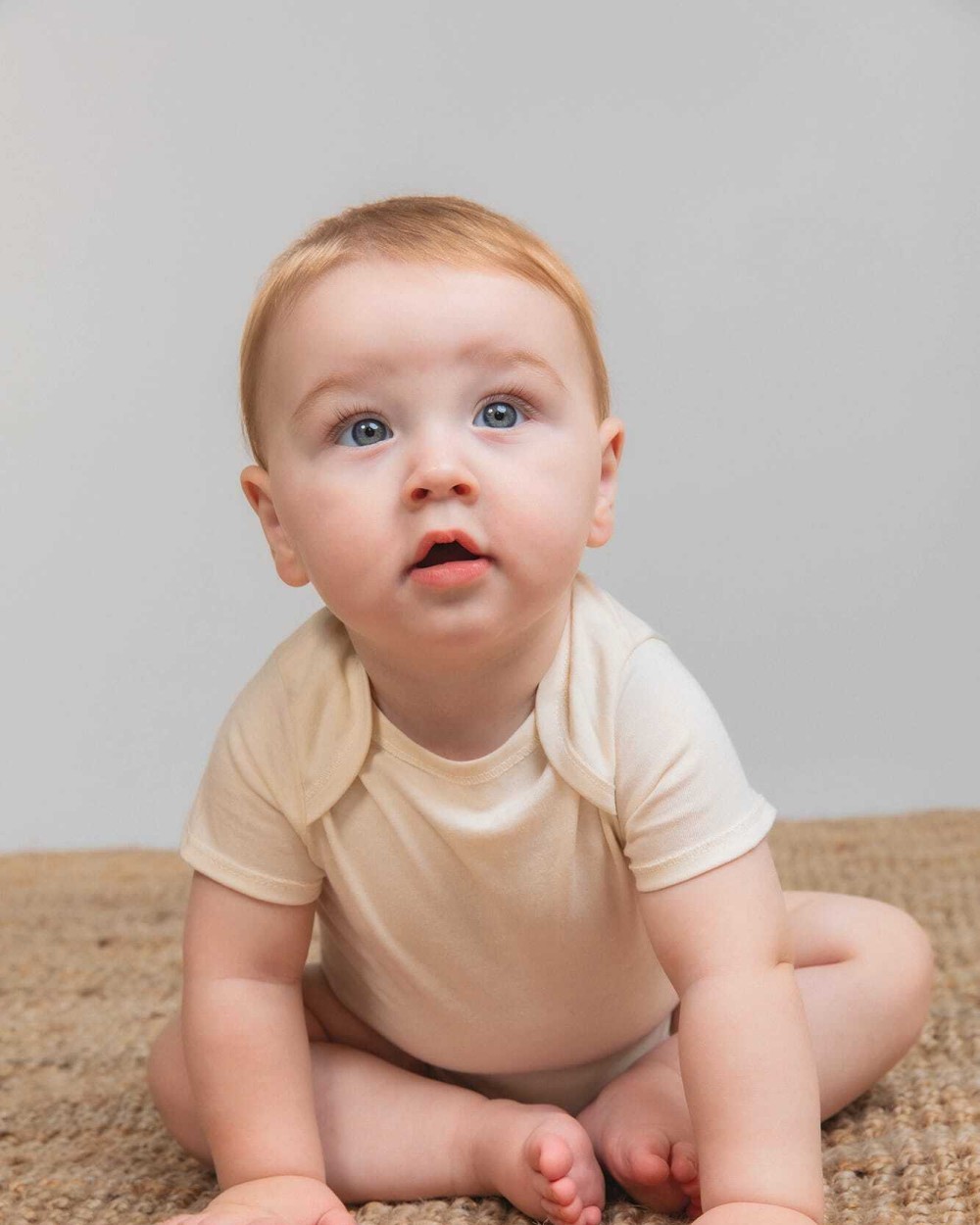 Baby artikelen LARKWOOD Body met korte mouwen van biologisch katoen voor bedrukking &amp; borduring