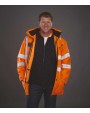 YOKO Hi-Vis Multi-Functional 7-in-1 Parka Jacken personalisierbar