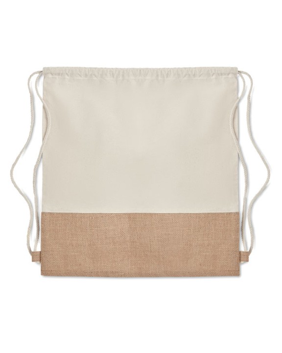 4DO Beutel mit Kordelzug Jute Taschen personalisierbar