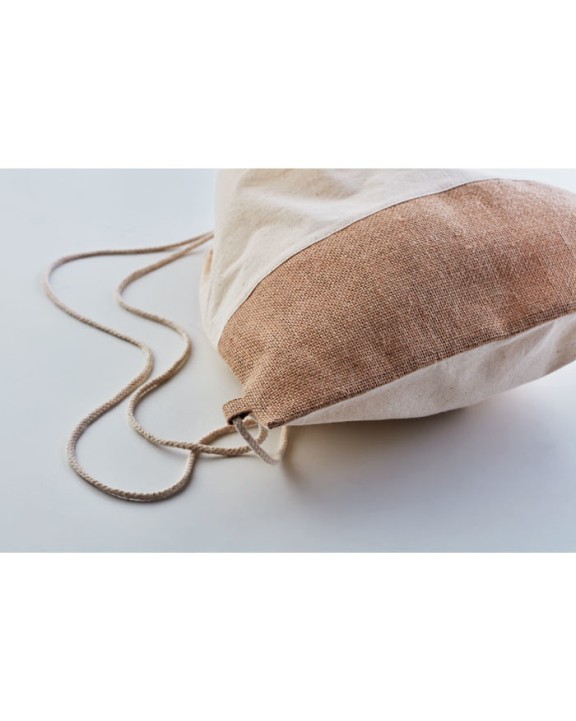 4DO Beutel mit Kordelzug Jute Taschen personalisierbar