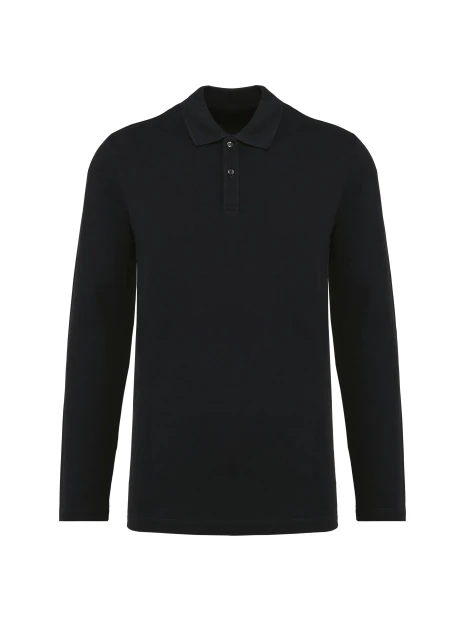 KARIBAN Polo Supima® manches longues homme /api/colors/b9fdad4a-5e94-45cb-8c03-c08b349b28c3 personnalisable