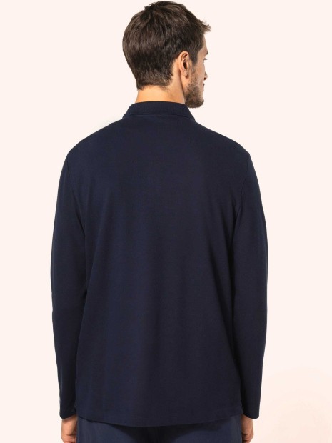 Polos à personnaliser KARIBAN Polo Supima® manches longues homme 