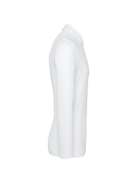 KARIBAN Polo Supima® manches longues homme /api/colors/7a92cd2d-10d2-40b4-928b-296bb7487506 personnalisable