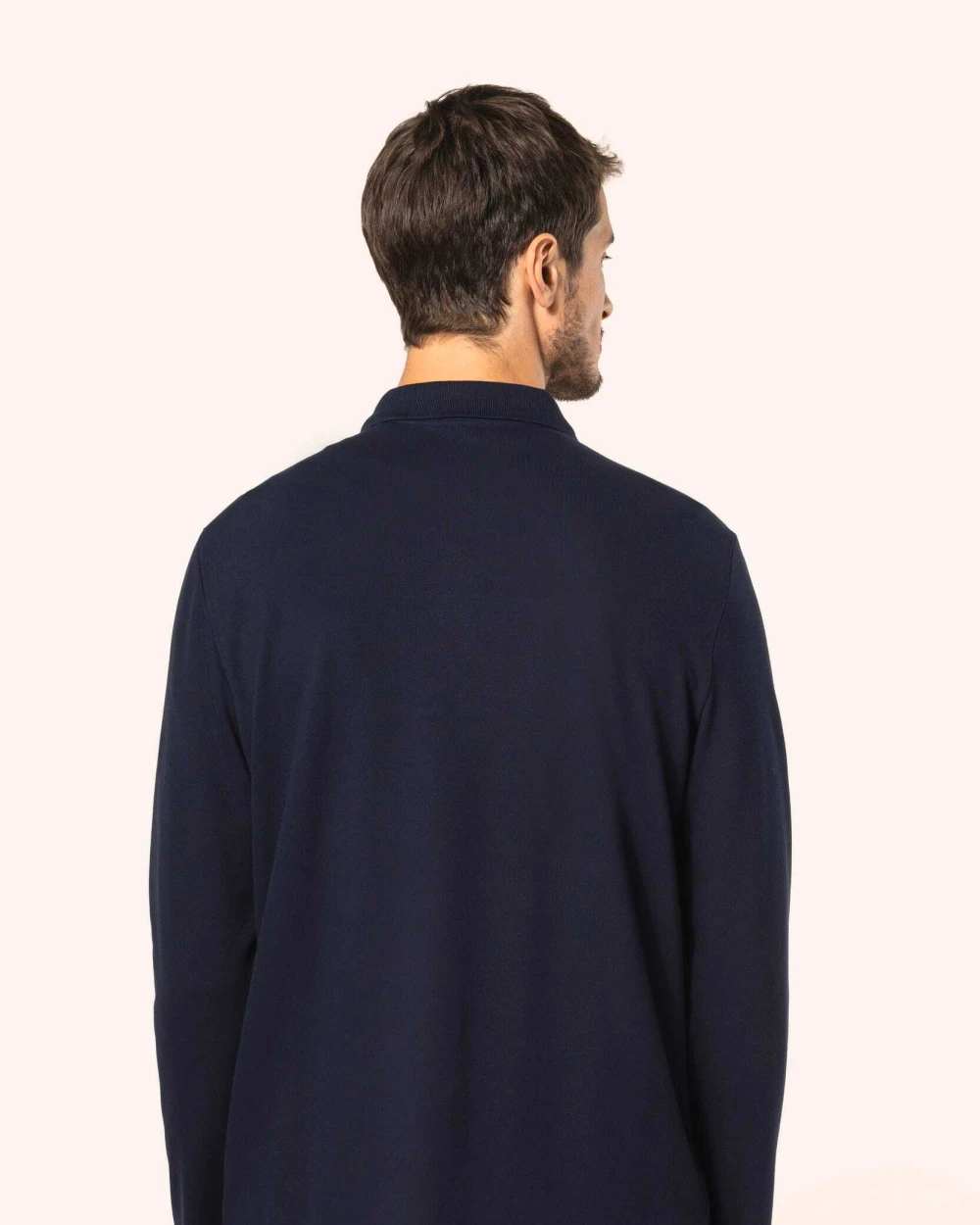 KARIBAN Supima® Herren-Polohemd mit langen Ärmeln Poloshirts personalisierbar