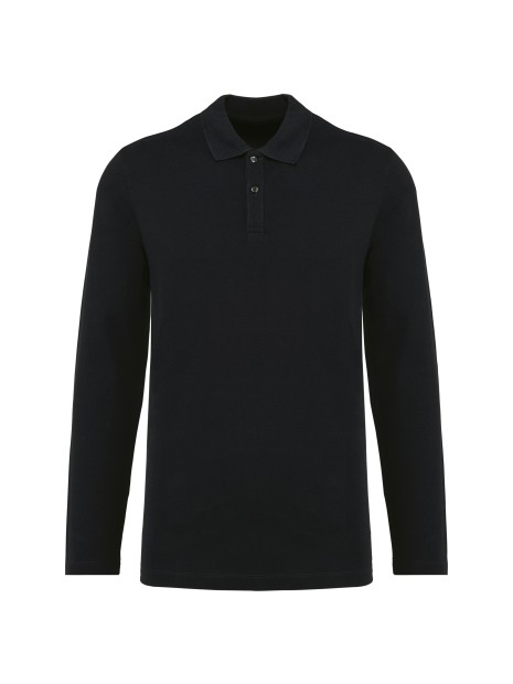 KARIBAN Polo Supima® manches longues homme /api/colors/b9fdad4a-5e94-45cb-8c03-c08b349b28c3 personnalisable