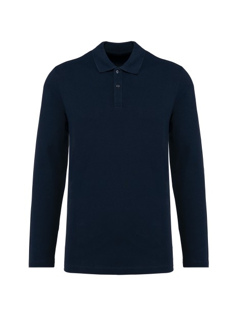 KARIBAN Polo Supima® manches longues homme /api/colors/058f028c-f565-4146-9cba-11f5b0ade7a7 personnalisable
