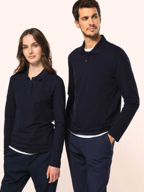 Polos à personnaliser KARIBAN Polo Supima® manches longues homme 