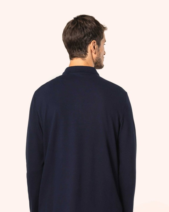 Polo's KARIBAN Supima® herenpolo lange mouwen voor bedrukking &amp; borduring