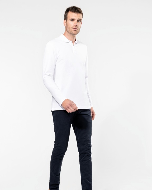 Polos personnalisable KARIBAN Polo Supima® manches longues homme
