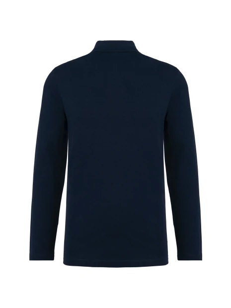 KARIBAN Polo Supima® manches longues homme /api/colors/058f028c-f565-4146-9cba-11f5b0ade7a7 personnalisable