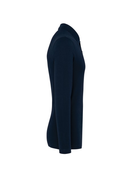 KARIBAN Polo Supima® manches longues homme /api/colors/058f028c-f565-4146-9cba-11f5b0ade7a7 personnalisable