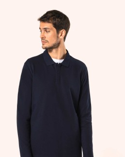 Polo Supima® manches longues homme