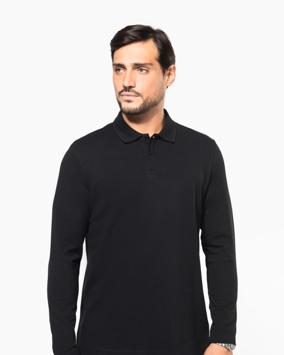 Polos personnalisable KARIBAN Polo Supima® manches longues homme