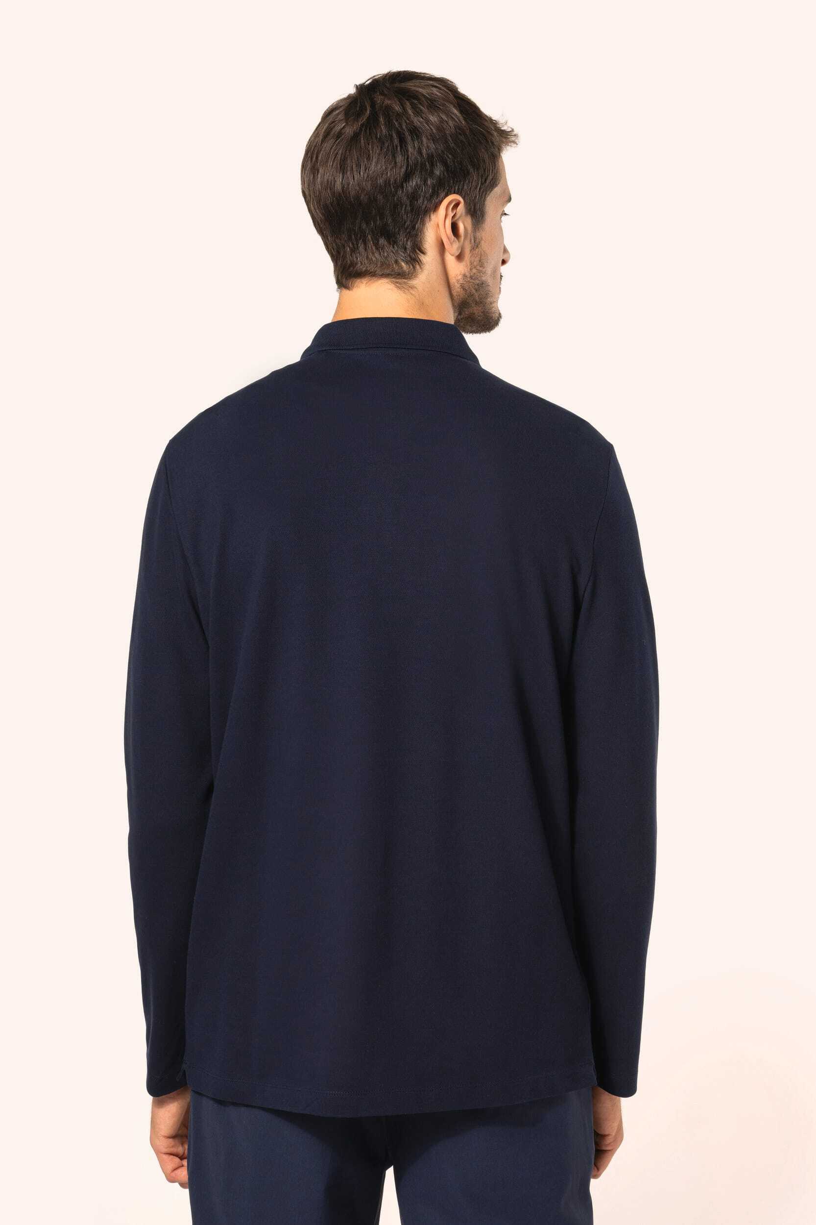 Polos personnalisable KARIBAN Polo Supima® manches longues homme