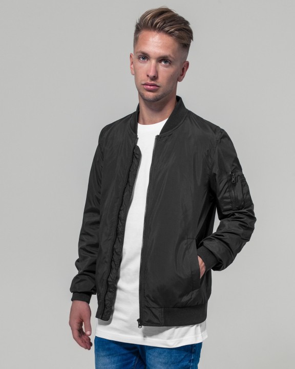 Vestes personnalisable BUILD YOUR BRAND NYLON BOMBER JACKET
