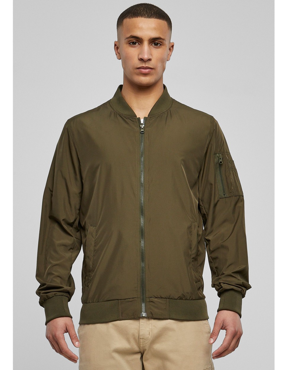 Vestes personnalisable BUILD YOUR BRAND NYLON BOMBER JACKET