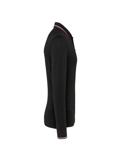 KARIBAN Polo maille piquée manches longues homme /api/colors/6115d0d1-a158-4f42-92d3-ca9df3b58b8d personnalisable