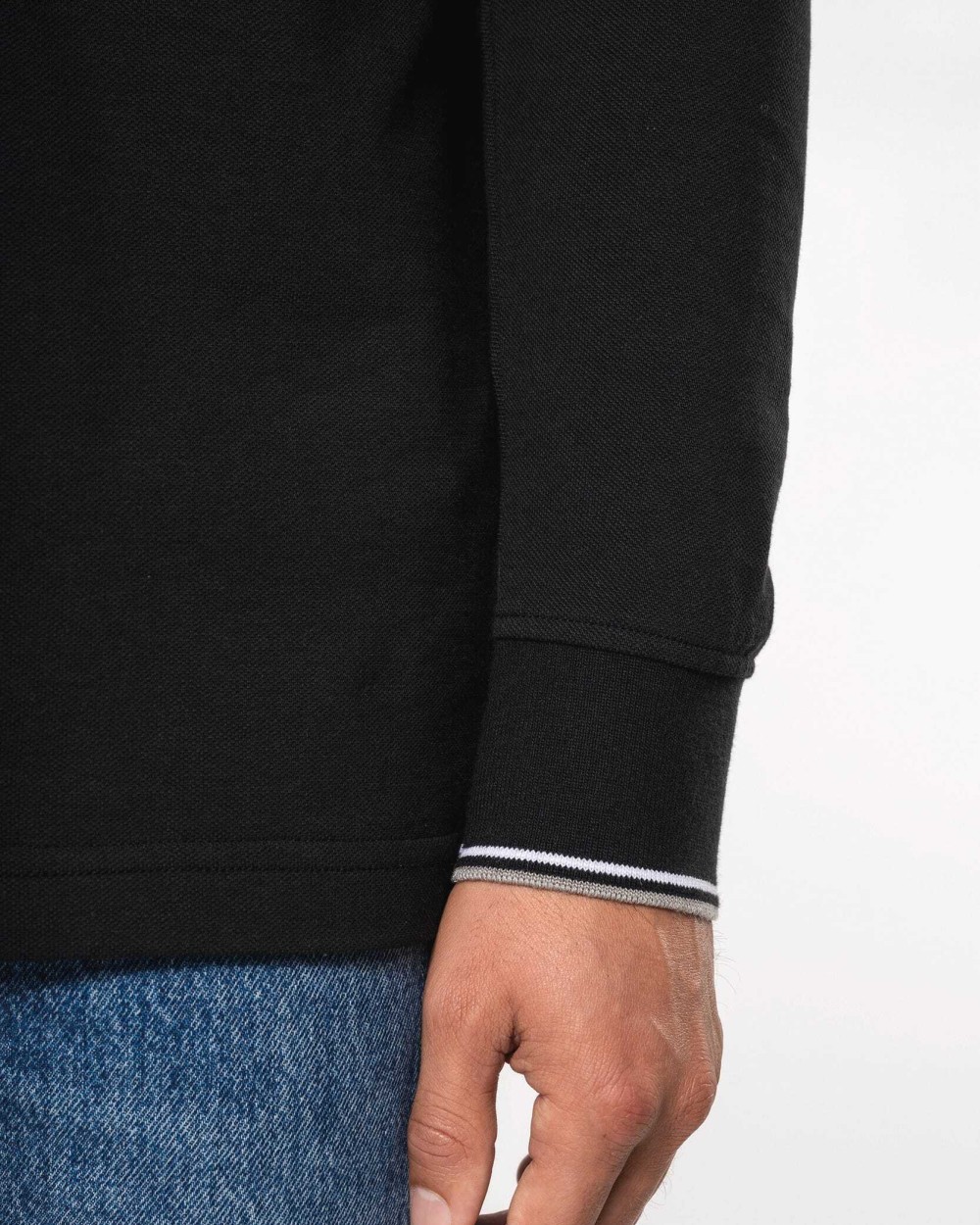 Polos personnalisable KARIBAN Polo maille piquée manches longues homme