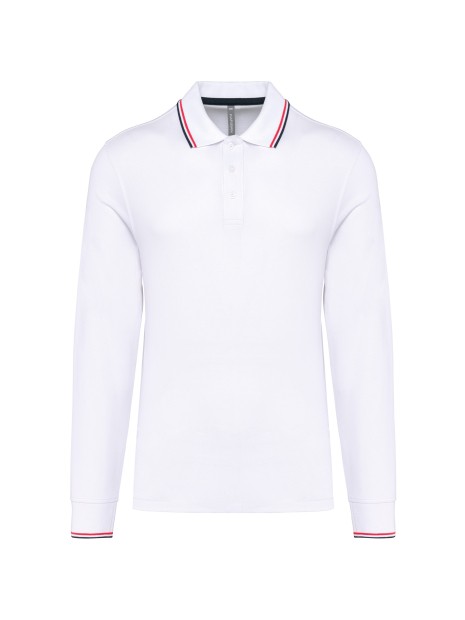 KARIBAN Polo maille piquée manches longues homme /api/colors/6d0adb01-8dd7-4172-baef-6a4e089565a0 personnalisable
