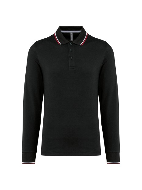 KARIBAN Polo maille piquée manches longues homme /api/colors/6115d0d1-a158-4f42-92d3-ca9df3b58b8d personnalisable