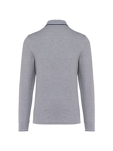 KARIBAN Polo maille piquée manches longues homme /api/colors/756a62c7-5ccb-4412-bddf-a29bbe090ad7 personnalisable