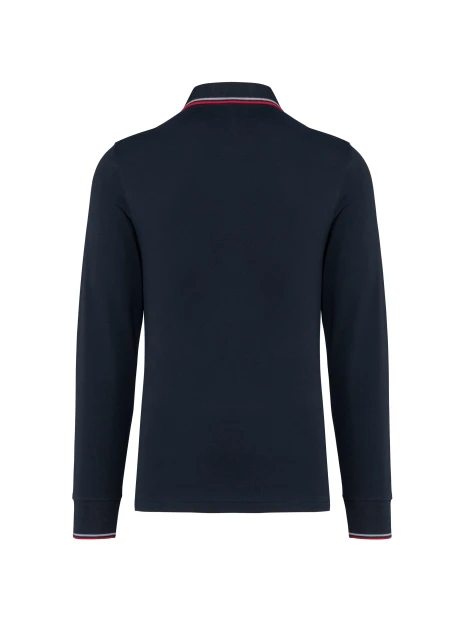 KARIBAN Polo maille piquée manches longues homme /api/colors/76f8dd6d-7b6e-4e39-84bd-97f35fdd8e54 personnalisable
