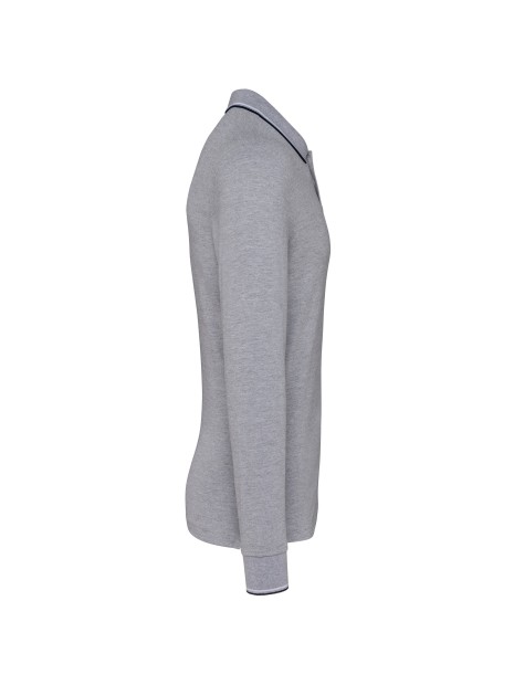 KARIBAN Polo maille piquée manches longues homme /api/colors/756a62c7-5ccb-4412-bddf-a29bbe090ad7 personnalisable
