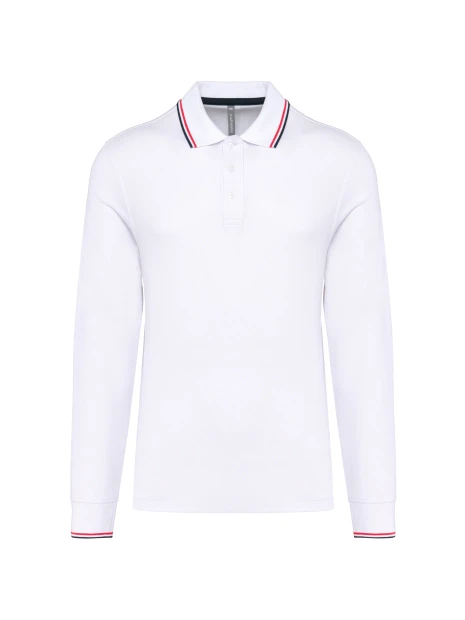 KARIBAN Polo maille piquée manches longues homme /api/colors/6d0adb01-8dd7-4172-baef-6a4e089565a0 personnalisable